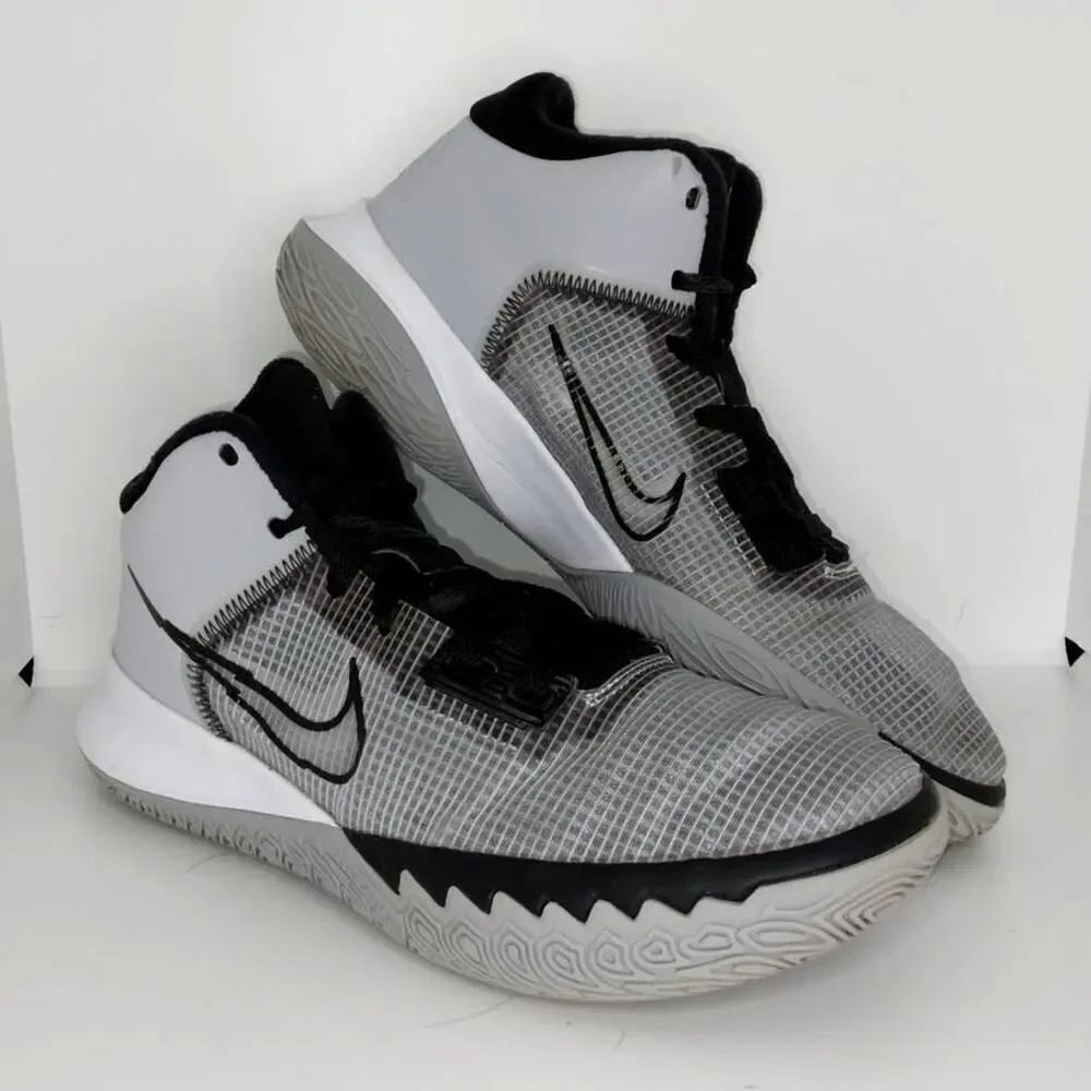 Nike Kyrie Flytrap 4 Men's Pre-owned Wolf Gray/Black Basketball Sneakers - sz. 8